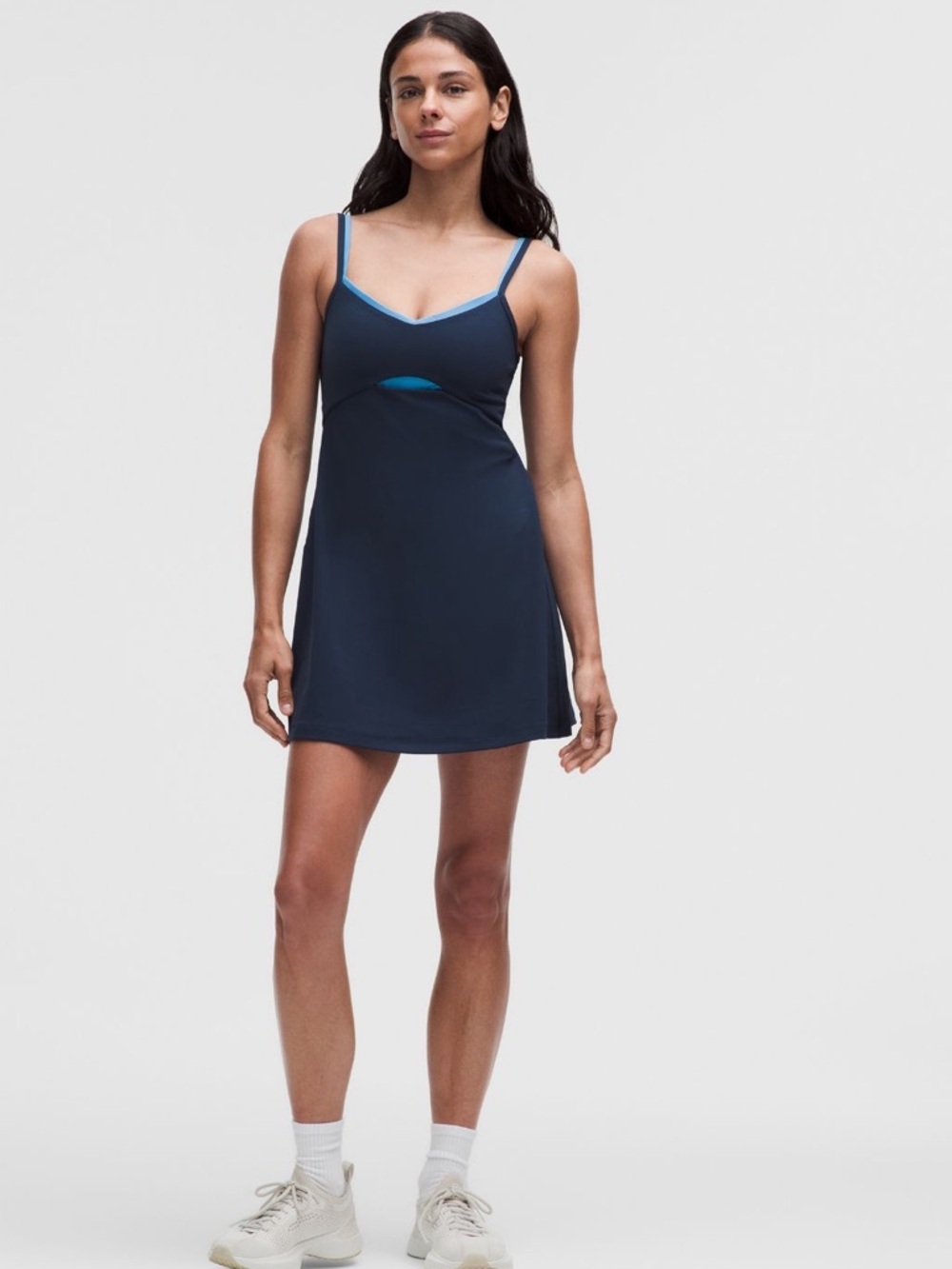 Lululemon Align Layered Dress | Club Blue + Ocean Wave | (4) | NWT